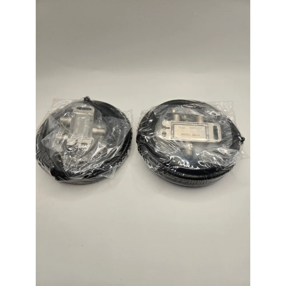 2 Pack Hi-Def Add Kit TVSP-KIT-01 Coax Jumper T6V77 2-Way Splitter CMC2002H-A